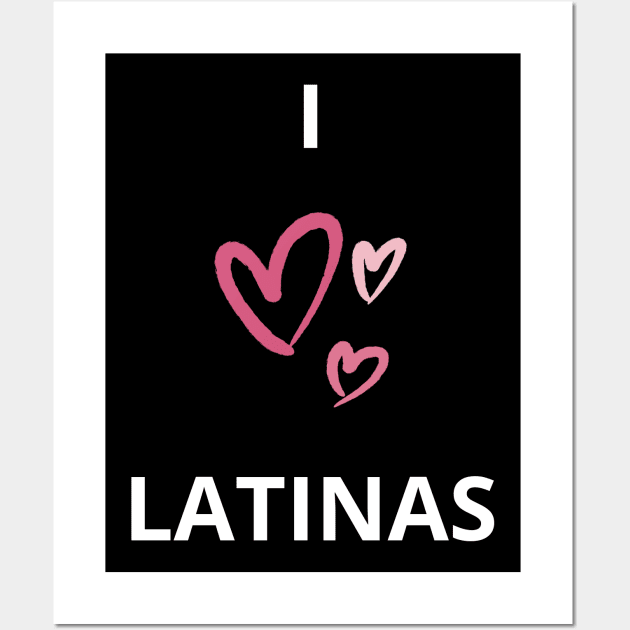 i heart latinas Wall Art by vaporgraphic